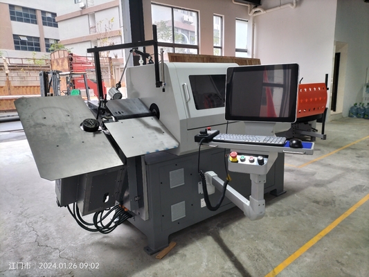 Ротационная CNC-машина для сгибания проволоки, 8 оси 2D / 3D Wire Bender 2-10mm