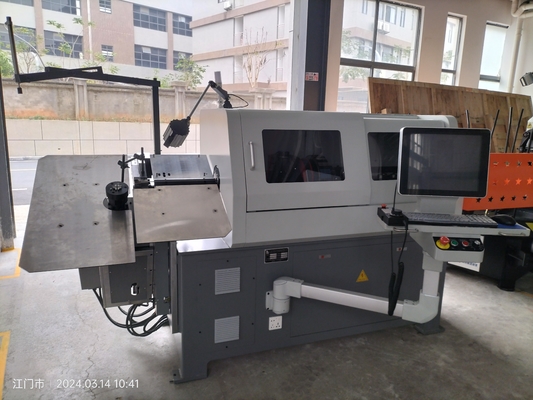 Ротационная CNC-машина для сгибания проволоки, 8 оси 2D / 3D Wire Bender 2-10mm
