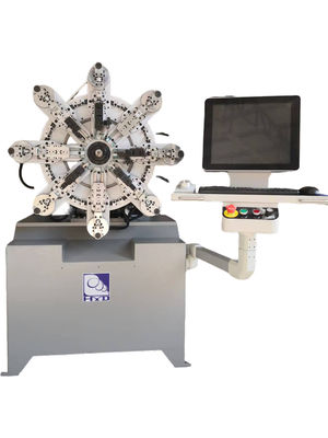 Automatic CNC Spring Machine with 0.3-2.5MM Wire Size 10 Axes Servo Motors and 1 Year Warranty