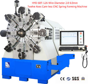 Машина 2-6mm весны провода CNC 12 осей Camless с мотором Японии